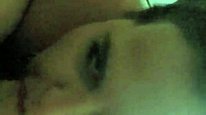 Kandy Kane the bbw slut wife from Sri Lanka gives deepthroat blowjob in homemade video with big tits bouncing. She takes every inch eagerly.