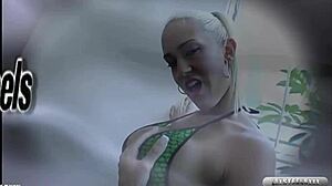 Pierced Blonde Trina Michaels Gets Deepthroat and Facial from Lex Steele in Lingerie