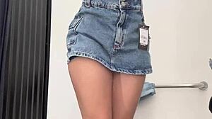 barely legal sweetierjasmin starts stripping inside store cabin as shopping turns wild