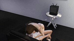 hey step siblings lose virginity riding and blowing together in sims 4 part 2 😏