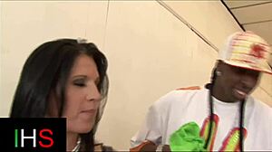 Wonderful Shaved Milf Rides Black Guy's Monster Cock! She Gets Bent Over In Doggystyle And Swallows Cum In Mouth!