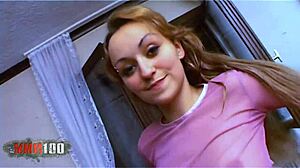 Krystal Wallas French Beurette Gets Intense Rough Fucking On Remastered Sofa