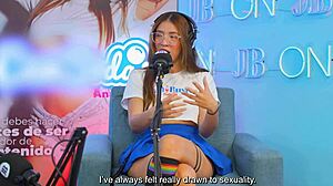 Gemma Leone Experiences Five Orgasms Until Legs Shake in Juan Bustos Podcast