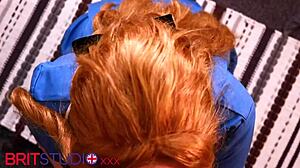 British Redhead Student Nurse Sucks A Patients Cock In Homemade Outdoor Scene With Cumshot