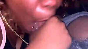 i packed my throat with big black cock in homemade pov blowjob deepthroat facial cumshot action