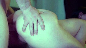 Hey, this kinky guy is anal fucking his woman with deepthroat, ass licking, and rough face fucking. She's cute with natural tits and big ass in lingerie.