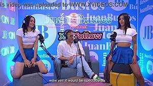 Hot Latin Stepsisters Riding Fuck Machine Together On Juanbustospodcast