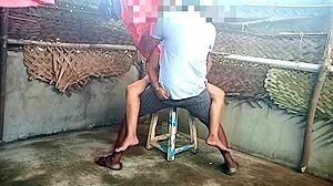 indian saree aunty very hot fuck in young 18+ boy with close-up fingering in bedroom!