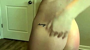 young skinny teen 18+ masturbates with giant dildo until her wet pussy drips cum