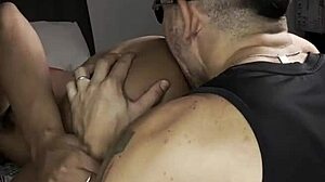 o amigo do meu irmão vestiu uma calcinha e pediu para fuder ele com força in interracial anal lingerie action with brazilian assfucking