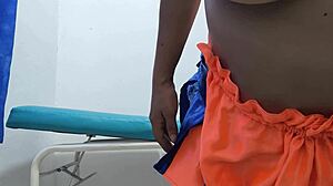 During work hours he records himself inserting an anal plug.