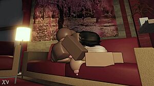 huge black cock splits open pussy in apartment setting