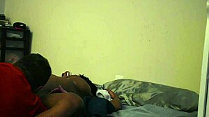 In this amateur homemade scene, an ebony beauty bends over for intense doggystyle pounding from behind.