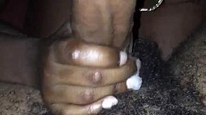 young black teen 18+ gives deepthroat with sloppy head action