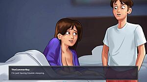 让我们玩Summertime Saga那一集，角色夜不能寐