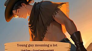 Young guy moans intensely