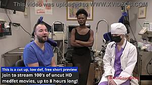 oh man, this stimulating exam with rina arem got me all worked up, ya know? like, her shaved pussy and those heels...