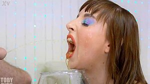 anal piss swallowing submissive joana gets decorated with spew slapped hard used eats old ass and gaped?