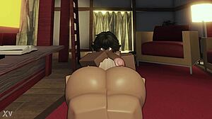 huge black cock splits open pussy in apartment setting