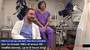 Tampa University Nurse Jackie Banes Spreads In Latex Gloves For Physical