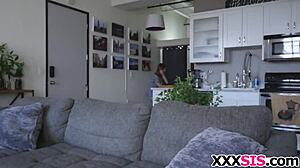 riley mae gets wild as the stepsis craving that massive cock in homemade fun