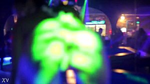 hey, watch this girl twerk her ass wildly in the club tonight