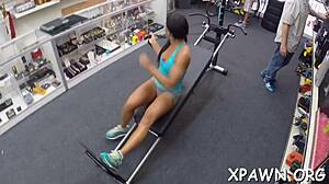 Amateurs compete in game where wet tight pussy gets pawned after ball licking and sucking