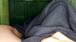 I started solo but then the brunette rode my big cock roughly in this homemade Brazilian POV 😏