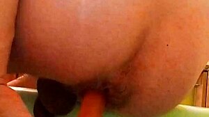 hey, that slut got her ass smashed with anal fisting and spitting natural lube everywhere