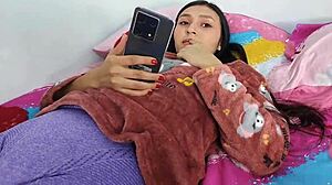 rosibel removes condom for stepfather's creampie in her tight wet pussy