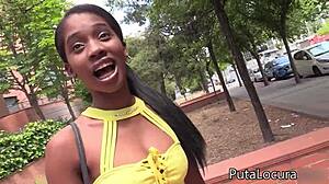 Torbe Catches Hot Ebony Boni Brown For Wet Doggystyle Cum Swallow Action!