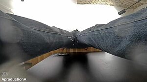 alice maze soaks her jeans in wet sporty pissing scene during casual play