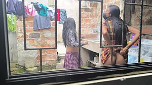 Hot Housewives Turn Laundry Time into Steamy Homemade Porn Sessions as Slutty Amateurs