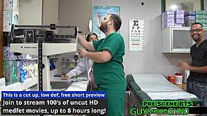 Tampa university employment physical turns into anal toy masturbation with angel ramiraz SPREADING in latex gloves.