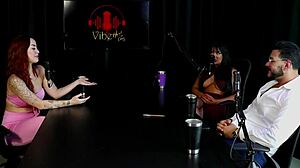 This French guy meets the Brazilian girl and starts easing him into the swinger life with a threesome.