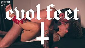 Intense Desire to Fuck My Tight Pussy with Footjob Until I Cum Everywhere