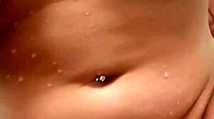 Wife gets sneaky sex with big cock in public shower while curvy and caught bathing outdoors!