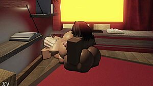 huge black cock splits open pussy in apartment setting