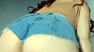 Big Ass Latina SHAKES In Tight SHORTS!