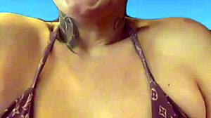 training at the gym facing ipanema beach rj just in bikini all wet sweat dripping down legs got me so horny