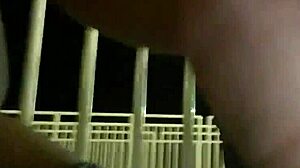 getting my dick sucked and fucked hard on our hotel balcony pov