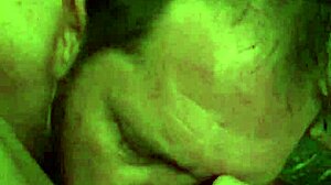 Wife's pussy rubbed while I jack off leads to creampie cleanup and sucking cum from her fresh fucked hole