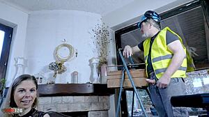 Whoa this French young brunette Selinah-Kyle dives into ffm threesome with milf Alice Maze for anal dp squirt 😱