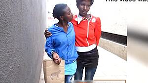 Ebony Amateurs' Steamy Shower Turns Rough