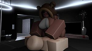 Bear girl dominating her boyfriend's monster cock with femdom moves 😈🍆