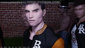 Hey, in Being a Dik episode 47, I sneak out of the preps party with the busty redhead Sage.