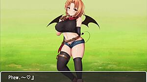 Bratty Succubus Delivers Overpowering Footjob in Intense Anime Scene