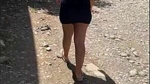 so this guy offers money to a venezuelan girl for public sex and she agrees. they go at it outdoors like crazy with her big natural tits bouncing in jeans.