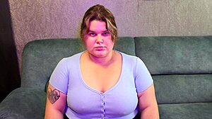 bbw student with big natural tits teases teacher by ripping top buttons in class