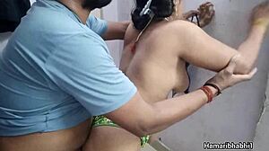 indian desi bhabhi engages in intimate saree encounter